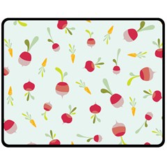 Root Vegetables Pattern Carrots Fleece Blanket (medium) 