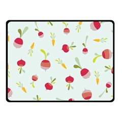 Root Vegetables Pattern Carrots Fleece Blanket (small)