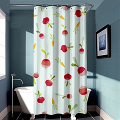 Root Vegetables Pattern Carrots Shower Curtain 36  X 72  (stall) 