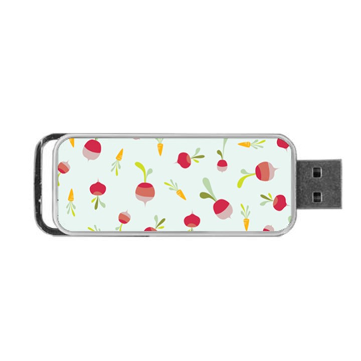 Root Vegetables Pattern Carrots Portable USB Flash (One Side)