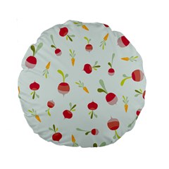 Root Vegetables Pattern Carrots Standard 15  Premium Round Cushions