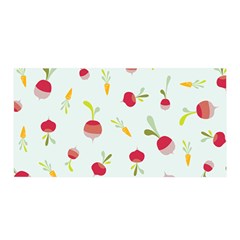 Root Vegetables Pattern Carrots Satin Wrap