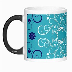 Repeatable Patterns Shutterstock Blue Leaf Heart Love Morph Mugs by Mariart