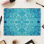 Repeatable Patterns Shutterstock Blue Leaf Heart Love Cosmetic Bag (XL) Front