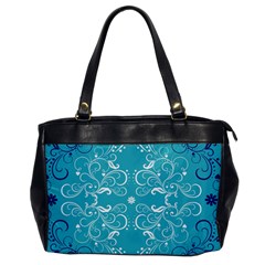 Repeatable Patterns Shutterstock Blue Leaf Heart Love Office Handbags