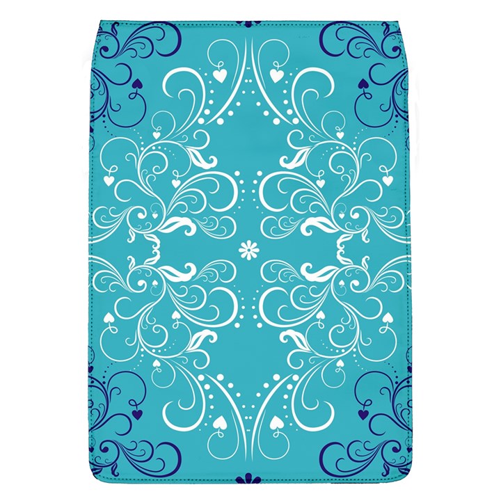 Repeatable Patterns Shutterstock Blue Leaf Heart Love Flap Covers (L) 