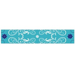 Repeatable Patterns Shutterstock Blue Leaf Heart Love Flano Scarf (large)