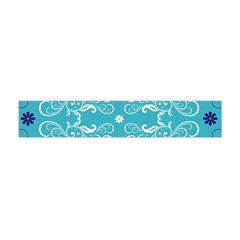 Repeatable Patterns Shutterstock Blue Leaf Heart Love Flano Scarf (mini)