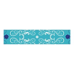 Repeatable Patterns Shutterstock Blue Leaf Heart Love Velvet Scrunchie