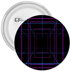 Retro Neon Grid Squares And Circle Pop Loop Motion Background Plaid Purple 3  Buttons