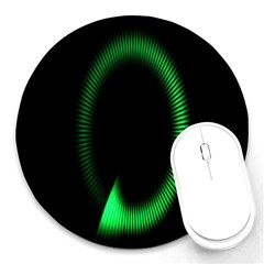 Rotating Ring Loading Circle Various Colors Loop Motion Green Round Mousepads by Mariart