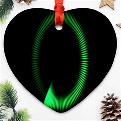 Rotating Ring Loading Circle Various Colors Loop Motion Green Ornament (heart) by Mariart