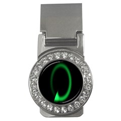 Rotating Ring Loading Circle Various Colors Loop Motion Green Money Clips (cz)  by Mariart