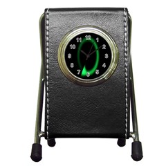 Rotating Ring Loading Circle Various Colors Loop Motion Green Pen Holder Desk Clocks by Mariart