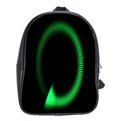 Rotating Ring Loading Circle Various Colors Loop Motion Green School Bag (large)