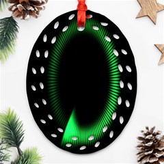 Rotating Ring Loading Circle Various Colors Loop Motion Green Ornament (oval Filigree) by Mariart