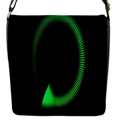 Rotating Ring Loading Circle Various Colors Loop Motion Green Flap Messenger Bag (s) by Mariart