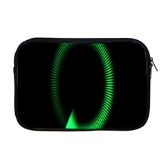 Rotating Ring Loading Circle Various Colors Loop Motion Green Apple Macbook Pro 17  Zipper Case by Mariart