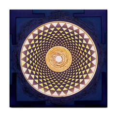 Sahasrara Blue Tile Coasters by Mariart