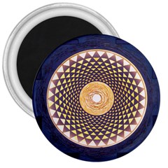 Sahasrara Blue 3  Magnets by Mariart