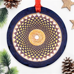 Sahasrara Blue Ornament (round)