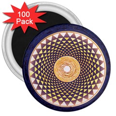 Sahasrara Blue 3  Magnets (100 Pack)