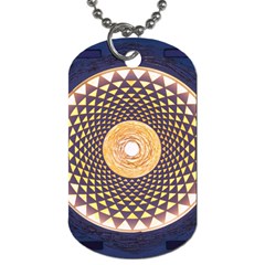 Sahasrara Blue Dog Tag (one Side)