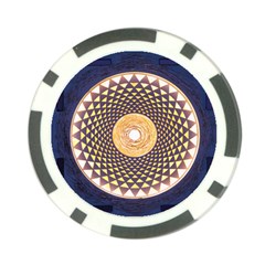 Sahasrara Blue Poker Chip Card Guard