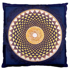 Sahasrara Blue Large Cushion Case (one Side)