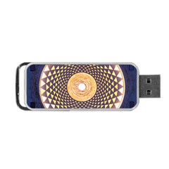 Sahasrara Blue Portable Usb Flash (one Side)