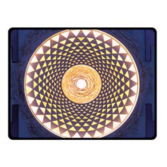 Sahasrara Blue Double Sided Fleece Blanket (small)  by Mariart