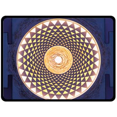 Sahasrara Blue Double Sided Fleece Blanket (large) 