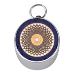 Sahasrara Blue Mini Silver Compasses Front