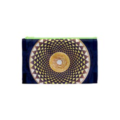 Sahasrara Blue Cosmetic Bag (xs) by Mariart