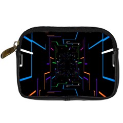 Seamless 3d Animation Digital Futuristic Tunnel Path Color Changing Geometric Electrical Line Zoomin Digital Camera Cases by Mariart