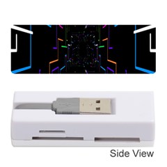 Seamless 3d Animation Digital Futuristic Tunnel Path Color Changing Geometric Electrical Line Zoomin Memory Card Reader (stick) 