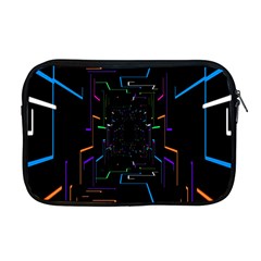 Seamless 3d Animation Digital Futuristic Tunnel Path Color Changing Geometric Electrical Line Zoomin Apple Macbook Pro 17  Zipper Case by Mariart