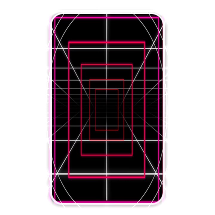 Retro Neon Grid Squares And Circle Pop Loop Motion Background Plaid Memory Card Reader