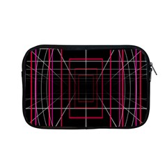 Retro Neon Grid Squares And Circle Pop Loop Motion Background Plaid Apple Macbook Pro 13  Zipper Case by Mariart