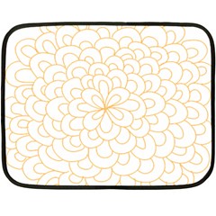 Rosette Flower Floral Fleece Blanket (mini)