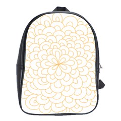 Rosette Flower Floral School Bag (large) by Mariart