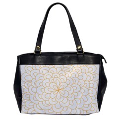 Rosette Flower Floral Office Handbags by Mariart