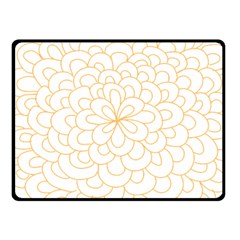 Rosette Flower Floral Fleece Blanket (small)