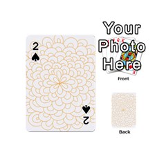 Rosette Flower Floral Playing Cards 54 (mini)  by Mariart