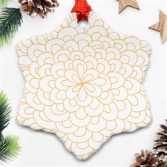 Rosette Flower Floral Ornament (snowflake) by Mariart