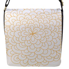 Rosette Flower Floral Flap Messenger Bag (s)