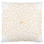 Rosette Flower Floral Large Flano Cushion Case (Two Sides) Front