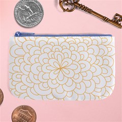 Rosette Flower Floral Large Coin Purse