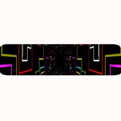 Seamless 3d Animation Digital Futuristic Tunnel Path Color Changing Geometric Electrical Line Zoomin Large Bar Mats by Mariart