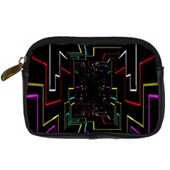 Seamless 3d Animation Digital Futuristic Tunnel Path Color Changing Geometric Electrical Line Zoomin Digital Camera Cases by Mariart